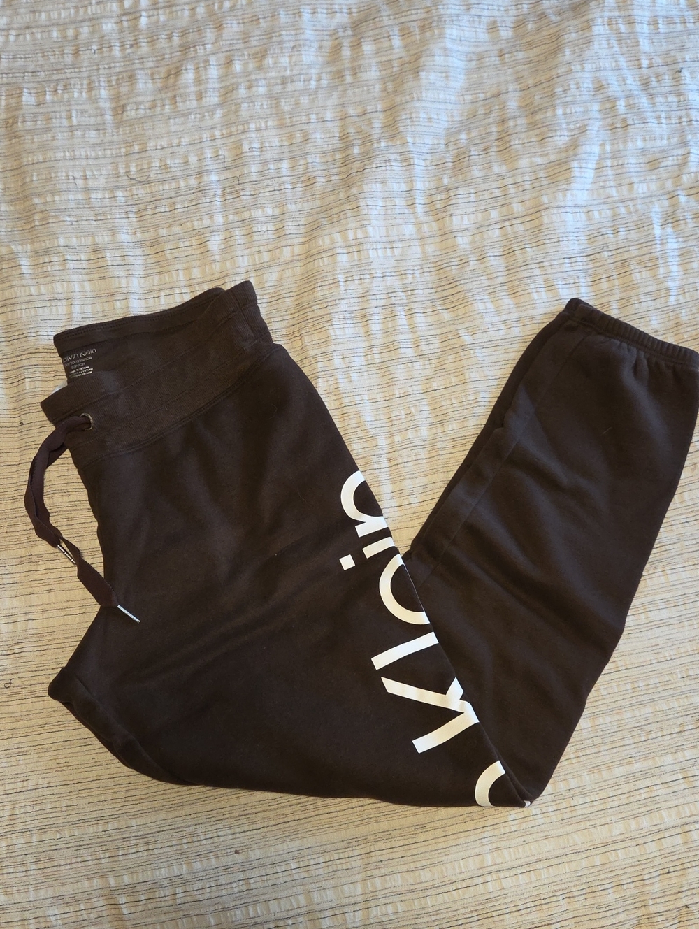 Calvin Klein Brown Logo Sweat Joggers for Kids